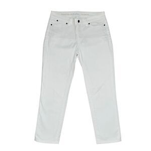 🌸 Talbots Signature Crop White Jeans 4